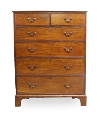 Lot 754 - A George III Mahogany Straight-Front Chest of...