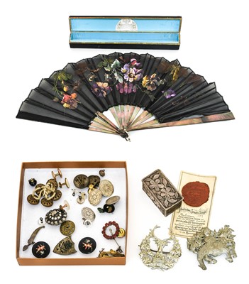 Lot 2219 - Various Buttons, Brooches and Other Items,...