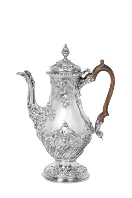 Lot 2004 - A George III Silver Coffee-Pot