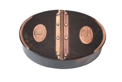 Lot 2061 - A George III Gold-Mounted Tortoiseshell Double Snuff-Box