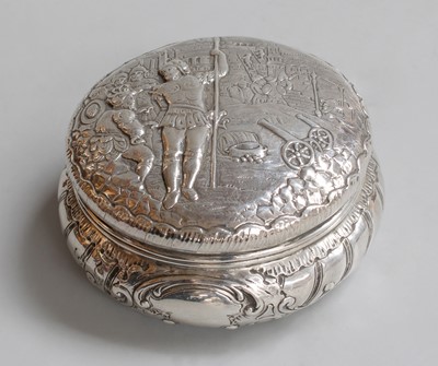 Lot 19 - A German Silver Dressing-Table Box, Marked...