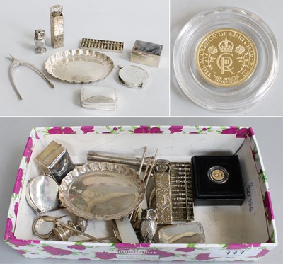 Lot 111 - A Collection of Assorted Silver and Objects of...