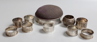 Lot 51 - A Collection of Eight Assorted Silver...