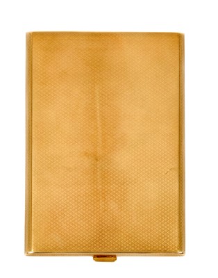 Lot 2062 - A George V Gold ‘Belvoir’ Cigarette-Case