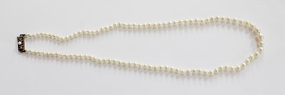 Lot 271 - A Cultured Pearl Necklace, by Mikimoto, the...