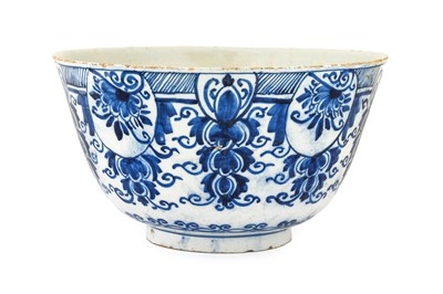 Lot 575 - A Delft Punch Bowl, circa 1720, of circular...