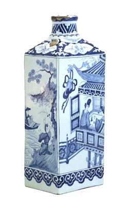 Lot 570 - A Delft Canister, De Grieksche A Factory, late...