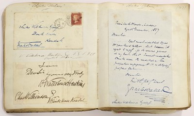 Lot 108 - Victorian Autograph Album. A Victorian...