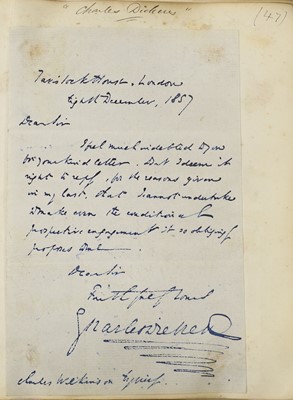 Lot 108 - Victorian Autograph Album. A Victorian...