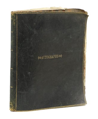 Lot 108 - Victorian Autograph Album. A Victorian...