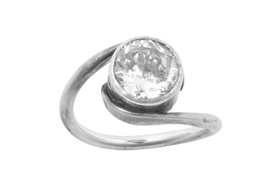 Lot 2325 - A Diamond Solitaire Ring the round brilliant...