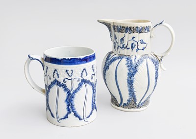 Lot 62 - A Pearlware Jug, circa 1800, with double...