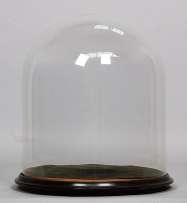 Lot 286 - Glass Dome: A Period Glass Dome, of squat...