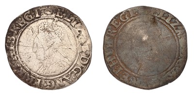 Lot 39 - 2x Elizabeth I, Shillings, both sixth issue...