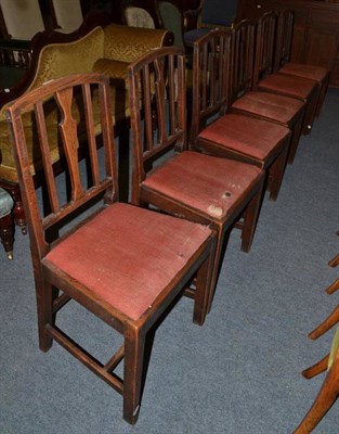 Lot 503 - Six Georgian dining chairs
