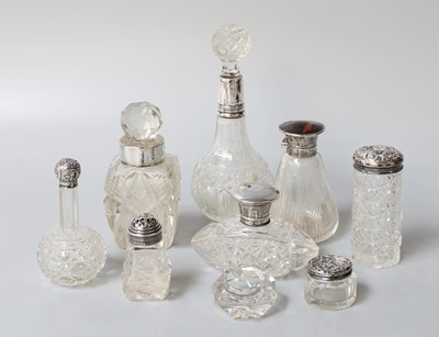 Lot 68 - A Collection of Assorted Silver-Mounted Glass...