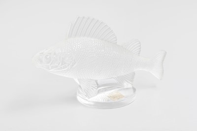 Lot 47 - A Lalique ''Perche'' Glass Fish Model, on...