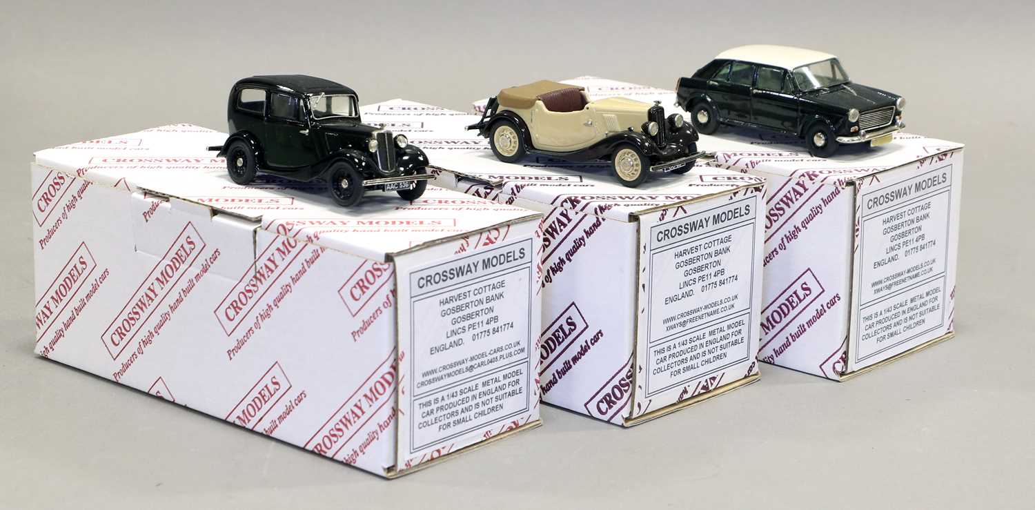 Three Crossway models, comprising a Morris JB POT Planners van, a Three Crossway models, comprising a Morris JB POT Planners van, a