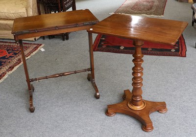 Lot 1383 - A Victorian Walnut Pedestal Table, together...