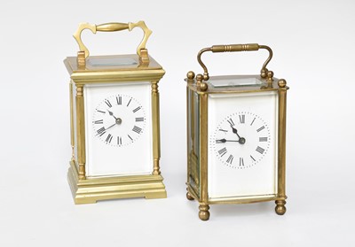 Lot 65 - A French Brass Striking Carriage Clock, circa...