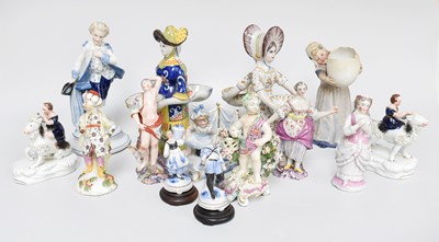 Lot 111 - Three 18th/19th Century Derby Figures, (all...