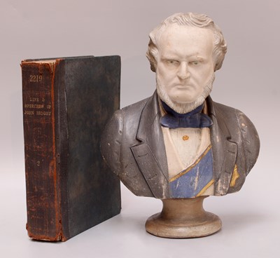 Lot 142 - A 19th Century Painted Ceramic Bust of...