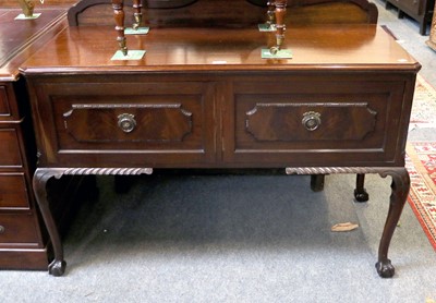 Lot 1284 - A 20th Century Two Drawer Small Sideboard,...