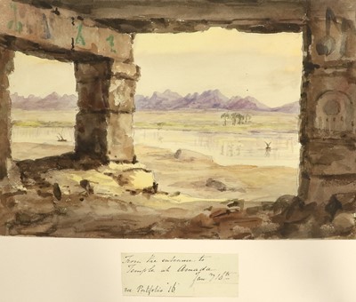 Lot 9 - Egypt and the Middle East Watercolours. A good...