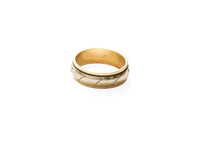 Lot 361 - A 9 Carat Bi-Colour Gold Band Ring, finger...