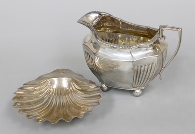 Lot 126 - A Victorian Silver Butter-Shell and A...