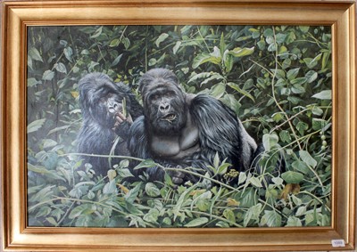 Lot 1089 - Steve Burgess (b. 1960) Gorillas in the...