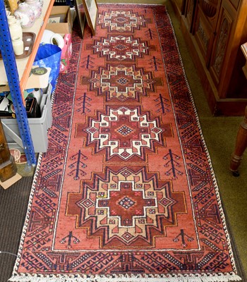 Lot 1139 - Hamadan Rug, the plum field with a column of...