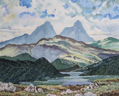 Lot 1100 - Walter Atkinson (1908-2000) Aysgarth Falls,...