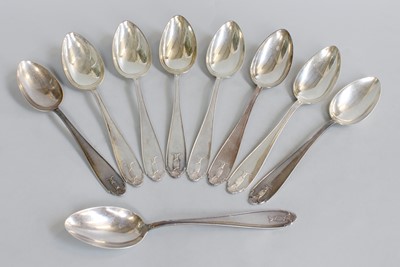 Lot 96 - Nine Swedish Silver Spoons, by Guldsmeds...