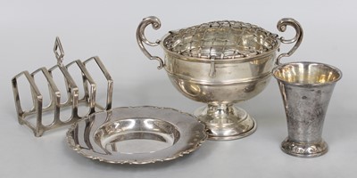 Lot 127 - Three Various Silver Items, comprising a...