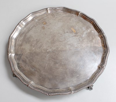 Lot 16 - A George V Silver Salver, by Thomas Bradbury...