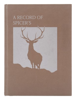 Lot 280 - Natural History Books: "Record of Spicers",...