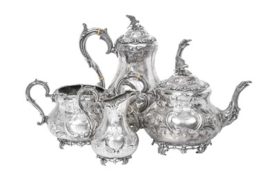 Lot 2071 - A Four-Piece Victorian Silver Tea and Coffee-Service