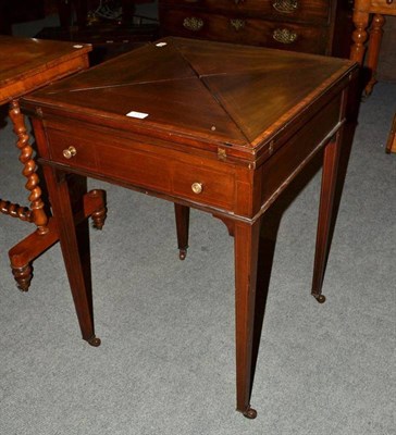 Lot 530 - An envelope card table