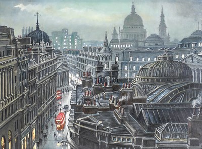 Lot 1078 - Steven Scholes (b.1952) "The City of London...