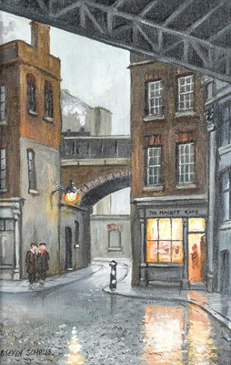 Lot 1080 - Steven Scholes (b.1952) "The Borough Market,...