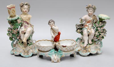 Lot 117 - A Pair of 19th Century Derby Figural...