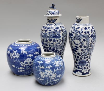 Lot 83 - A Pair of 19th Century Chinese Blue and White...