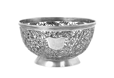 Lot 2066 - A Chinese Export Silver Bowl