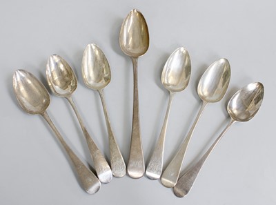 Lot 101 - A Collection of George III Silver Flatware,...