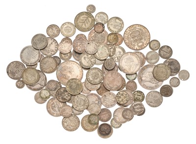 Lot 184 - World Silver Coinage; predominately 19th and...