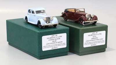 Lot 394 - Lansdowne Models Two 1:43 Scale Bentley Models