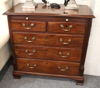 Lot 1397 - A Small George III Mahogany Bachelors Chest,...