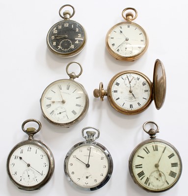 Lot 279 - Two Silver Pocket Watches, A Silver Pocket...