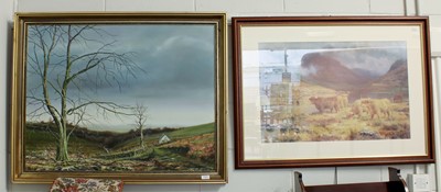 Lot 1097 - Gerry Hillman (Contemporary) Rural landscape...